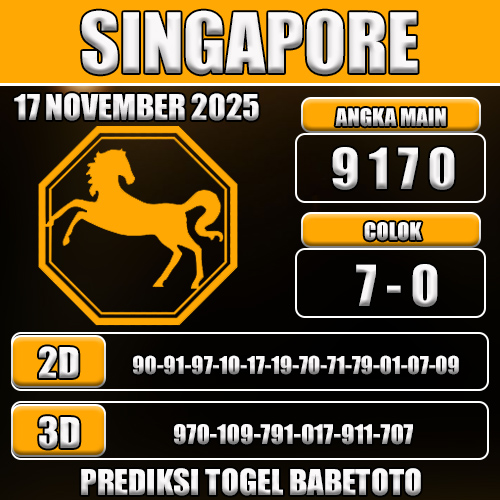 PREDIKSI TOGEL SINGAPORE 17 NOVEMBER 2025