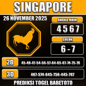 PREDIKSI TOGEL SINGAPORE 26 NOVEMBER 2025