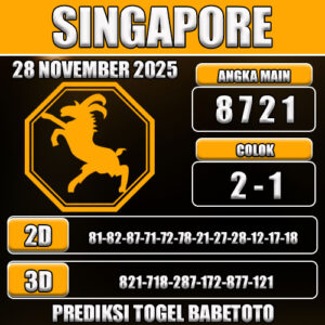 PREDIKSI TOGEL SINGAPORE 28 NOVEMBER 2025