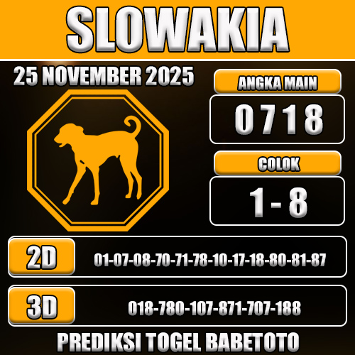 PREDIKSI TOGEL SLOWAKIA 25 NOVEMBER 2025