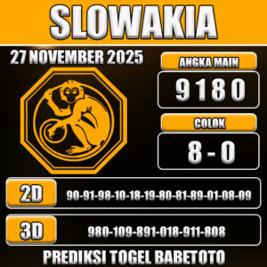 PREDIKSI TOGEL SLOWAKIA 27 NOVEMBER 2025