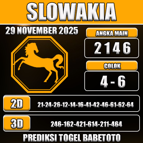 PREDIKSI TOGEL SLOWAKIA 29 NOVEMBER 2025