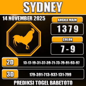 PREDIKSI TOGEL SYDNEY 14 NOVEMBER 2025
