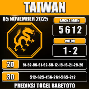 PREDIKSI TOGEL TAIWAN 05 NOVEMBER 2025