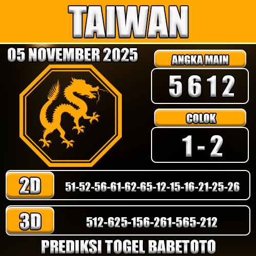 PREDIKSI TOGEL TAIWAN 05 NOVEMBER 2025