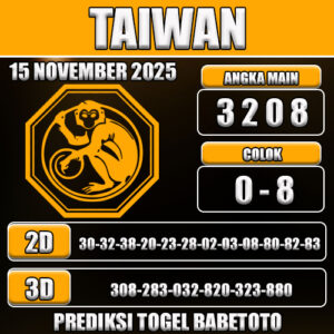 PREDIKSI TOGEL TAIWAN 15 NOVEMBER 2025