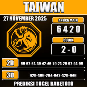 PREDIKSI TOGEL TAIWAN 27 NOVEMBER 2025