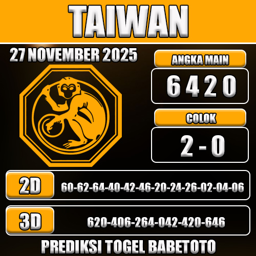 PREDIKSI TOGEL TAIWAN 27 NOVEMBER 2025