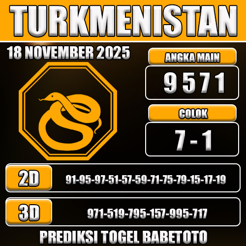 PREDIKSI TOGEL TURKMENISTAN 18 NOVEMBER 2025