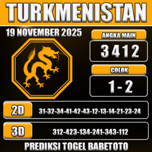 PREDIKSI TOGEL TURKMENISTAN 19 NOVEMBER 2025