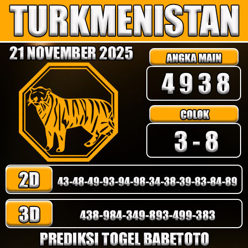 PREDIKSI TOGEL TURKMENISTAN 21 NOVEMBER 2025