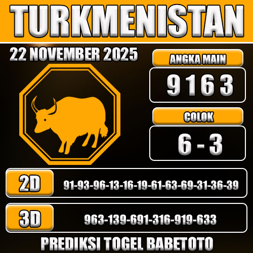 PREDIKSI TOGEL TURKMENISTAN 22 NOVEMBER 2025