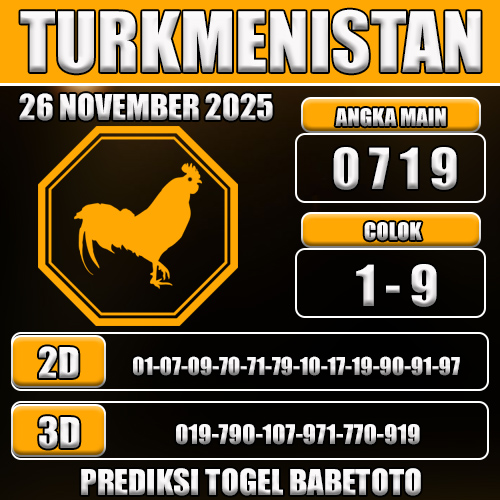 PREDIKSI TOGEL TURKMENISTAN 26 NOVEMBER 2025