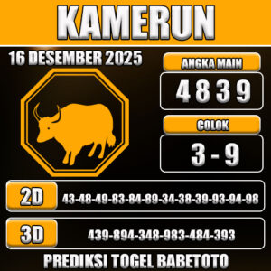 PREDIKSI TOGEL KAMERUN 16 DESEMBER 2025