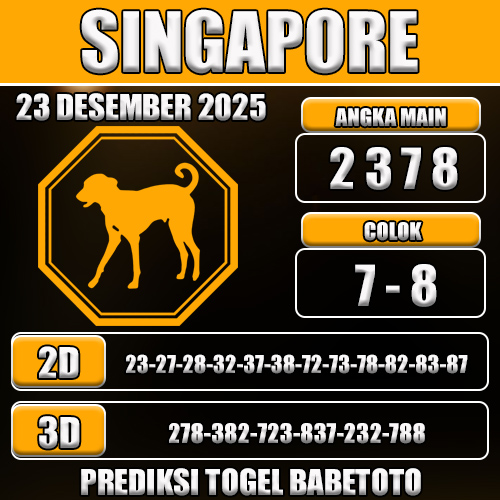 PREDIKSI TOGEL SINGAPORE 23 DESEMBER 2025