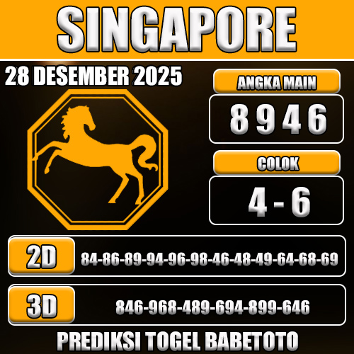 PREDIKSI TOGEL SINGAPORE 28 DESEMBER 2025