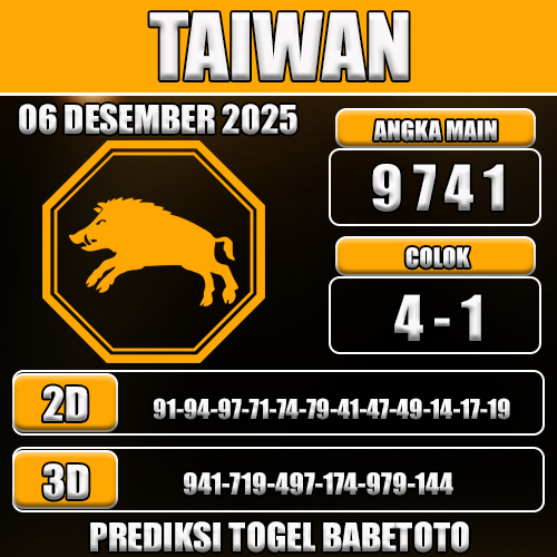 PREDIKSI TOGEL TAIWAN 06 DESEMBER 2025