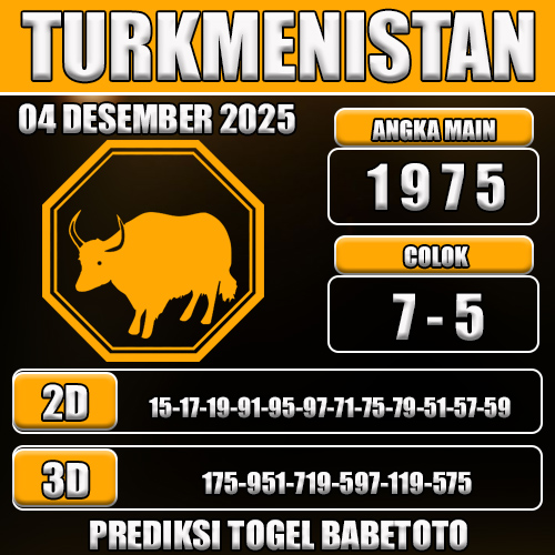 PREDIKSI TOGEL TURKMENISTAN 04 DESEMBER 2025