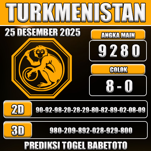 PREDIKSI TOGEL TURKMENISTAN 25 DESEMBER 2025